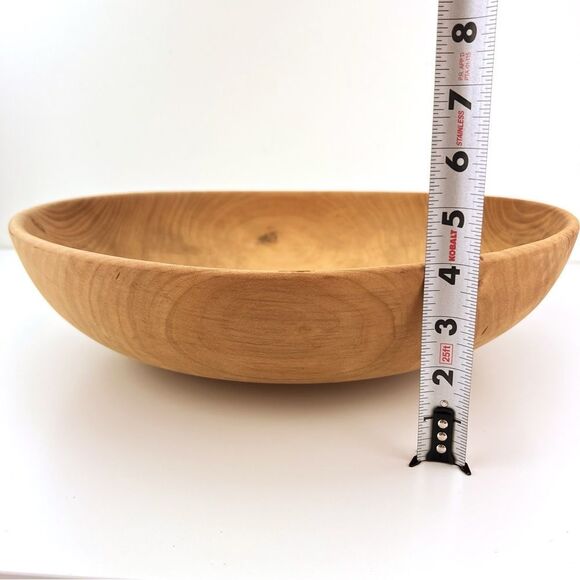 Vintage Handmade Wooden Bowl By John Shippey Made from Magnolia Wood - Picture 7 of 7